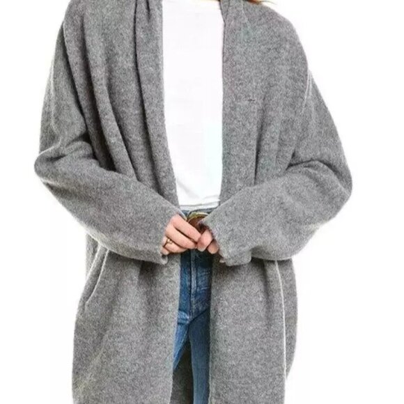 Vince Oversized Wool Alpaca Blend Drape Cardigan - Picture 1 of 7